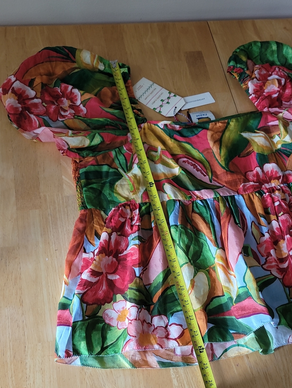 Farm Rio x Anthropologie Tie-Front Printed Blouse - Picture 7 of 12